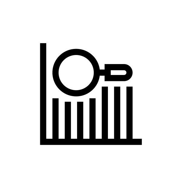 金融统计线性图标，数据图表分析投资增长图片下载