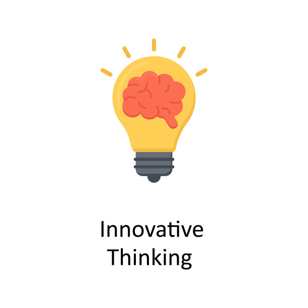 创新思维矢量平面图标网页隔离白底EPS 10文件图片下载