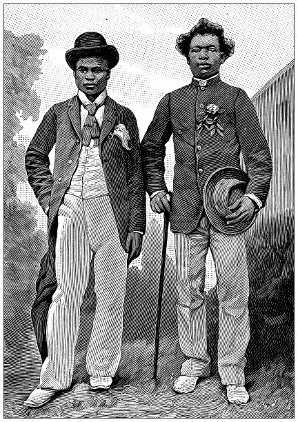 古色古香的形象:优雅的男士肖像图片下载