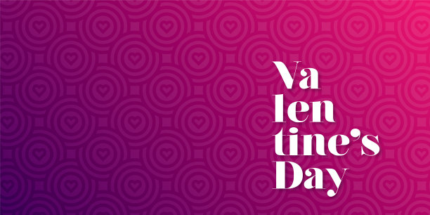 情人节快乐的概念。情人节刻字。摘要背景，2月14日矢量股票插图。图片下载