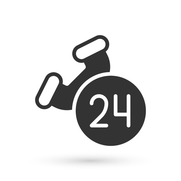 灰色电话24小时支持图标图片下载