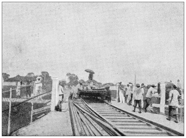 仿古图片来自英国杂志:上海-吴淞(吴淞)铁路建设图片下载