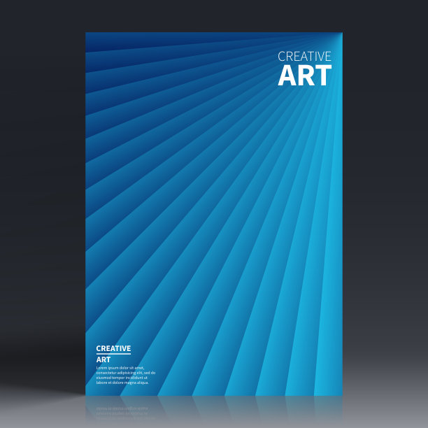 宣传册模板排版，蓝色封面设计，商业年报，传单，杂志图片下载