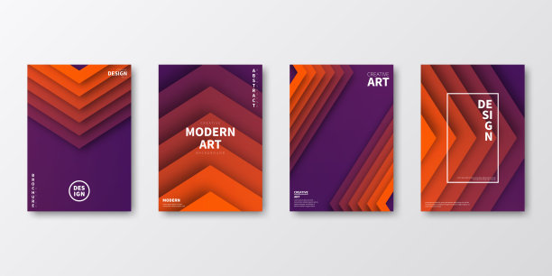 宣传册模板排版，红色封面设计，商业年报，宣传单，杂志图片下载