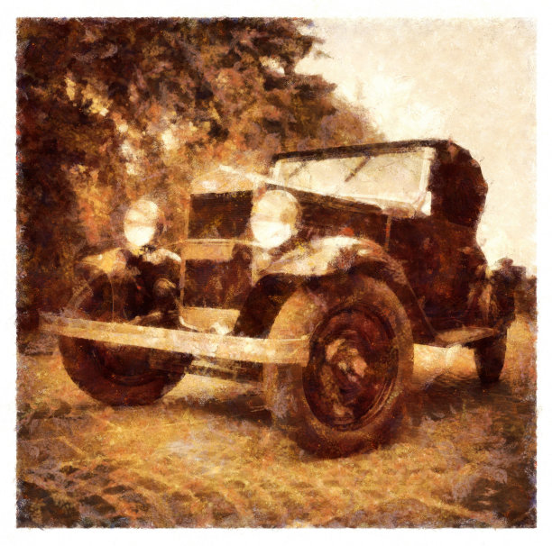旧意大利车-数码照片处理图片下载