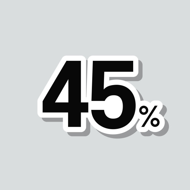 45% - 45%。图标贴纸在灰色背景图片下载