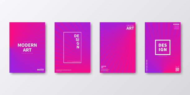 宣传册模板排版，紫色封面设计，企业年报，传单，杂志图片下载