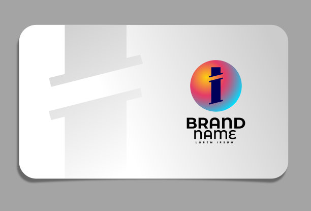 名片上的字母I标志图片下载