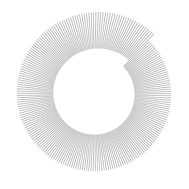 白色上圆形歪斜的放射状细纹图片下载