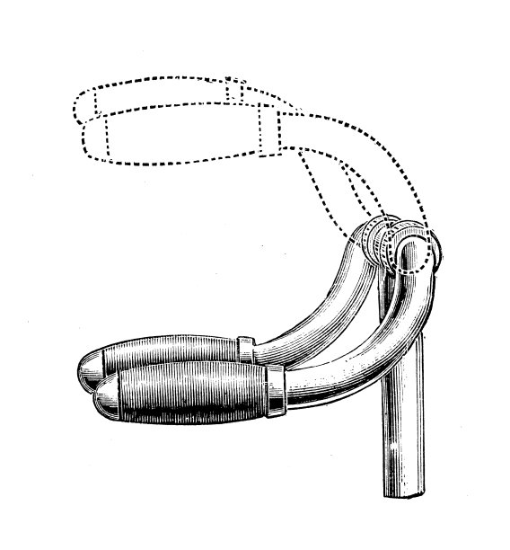 仿古形象:自行车零件，原型和创新图片下载