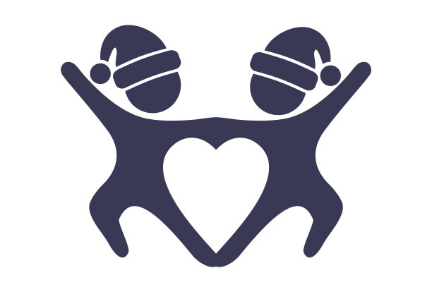 家庭标志和圣诞帽图片下载