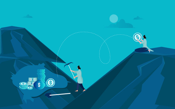 女商人用铁锹和金子挖地，差一点就成功了。图片下载