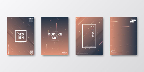 宣传册模板排版，棕色封面设计，商业年报，传单，杂志图片下载