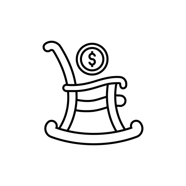 退休计划线路图标图片下载