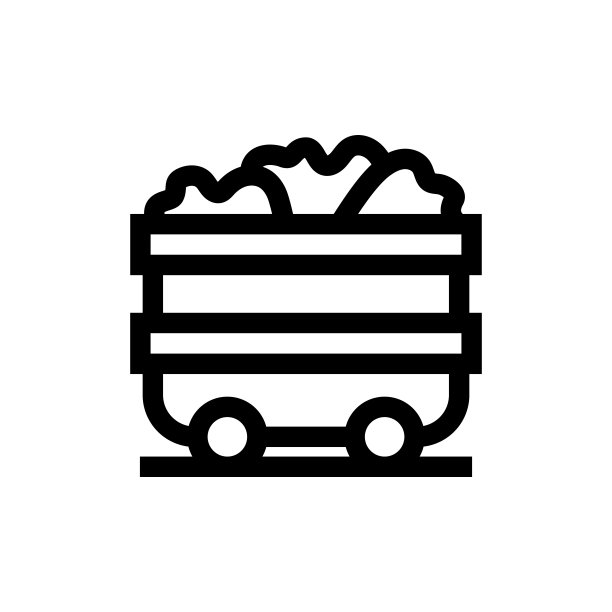 煤线图标，设计，像素完美，可编辑笔触。标志、标志、符号。坑，矿，采矿，矿工。图片下载