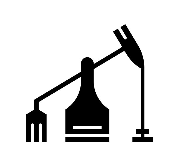 油井黑色填充矢量图标图片下载