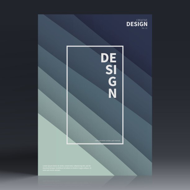 宣传册模板排版，灰色封面设计，商业年报，传单，杂志图片下载