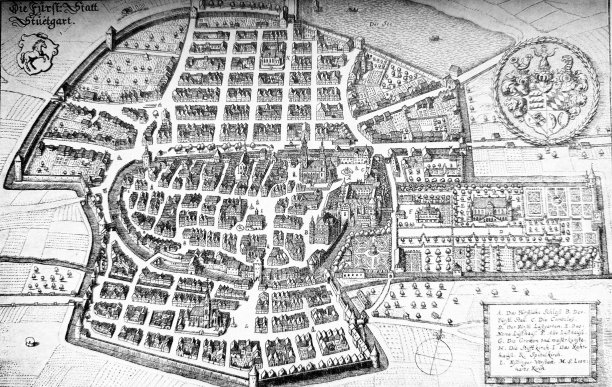 斯图加特鸟瞰图(1634年图片下载