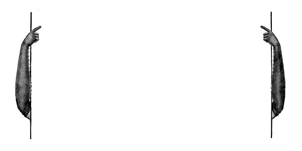 来自英国杂志的古董图片:空白的双手标志图片下载