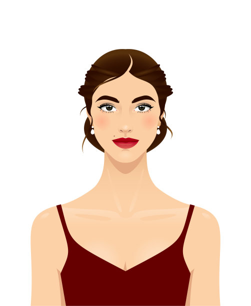 化着漂亮妆的年轻女子图片下载