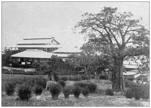 来自英国杂志的古董图片:刚果，海关和邮局，博马图片下载