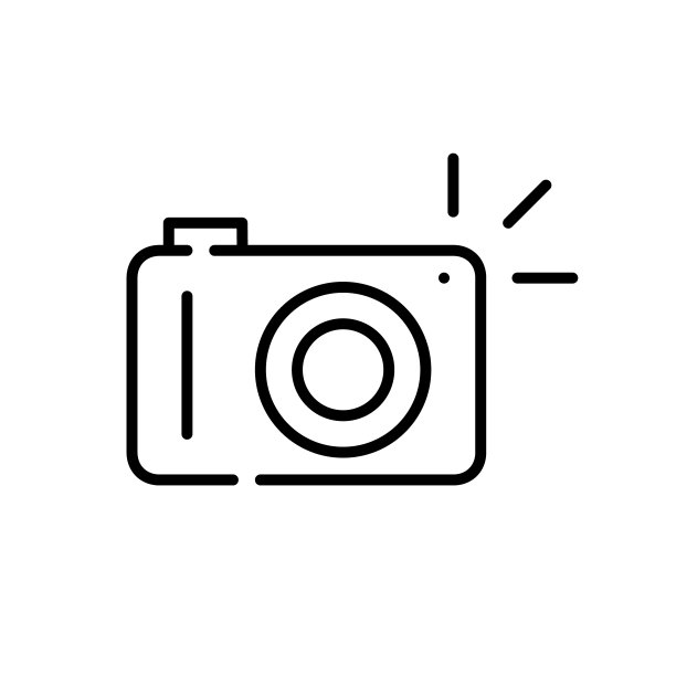 带闪光灯的摄影相机。制作照片和视频。像素完美，可编辑的笔触图片下载