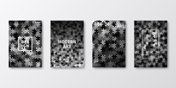 宣传册模板排版，灰色封面设计，商业年报，传单，杂志图片下载