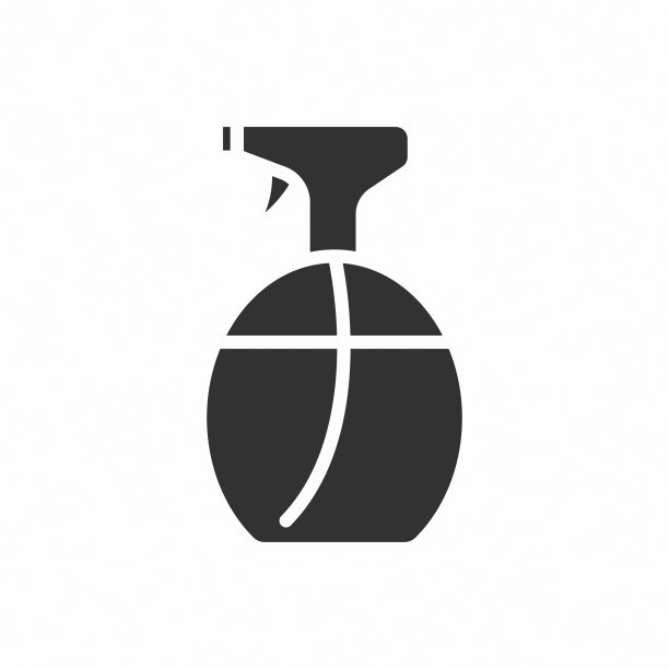 喷雾器字形矢量图标（隔离）。用于网页、移动应用和UI设计的喷雾器库存矢量图标图片下载