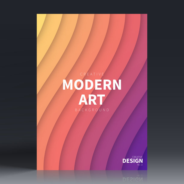 宣传册模板排版，橙色封面设计，商业年报，传单，杂志图片下载