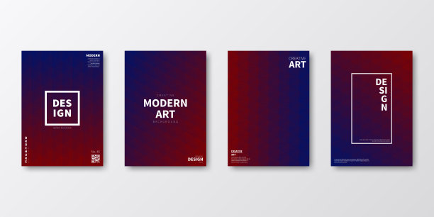 宣传册模板排版，红色封面设计，商业年报，宣传单，杂志图片下载