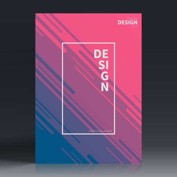 宣传册模板排版，粉色封面设计，商业年报，传单，杂志图片下载