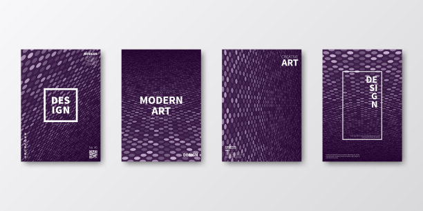 宣传册模板排版，紫色封面设计，商业年报，传单，杂志图片下载