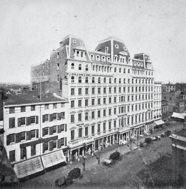 纽约，百老汇，中央大酒店，1870年图片下载
