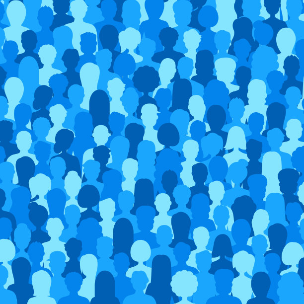 多元文化人群。一群不同的男人和女人。年轻人、成年人和老年人。欧洲人，亚洲人，非洲人和阿拉伯人。空的脸。矢量插图。广场组成图片下载