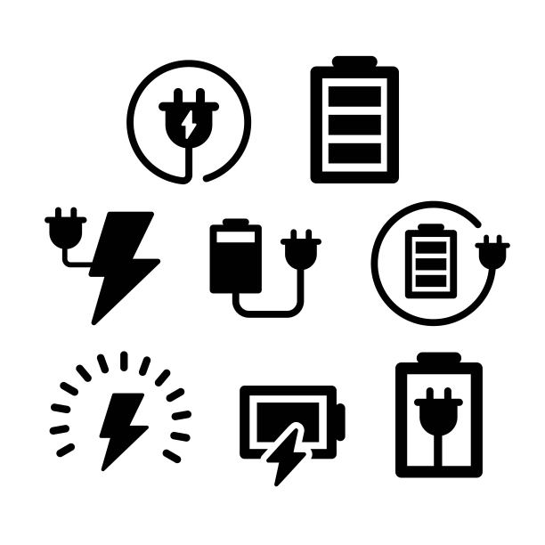 电力图标插图集:矢量图片下载