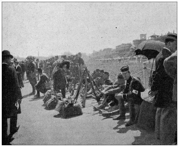 古董照片：巴黎大奖赛，朗尚图片下载