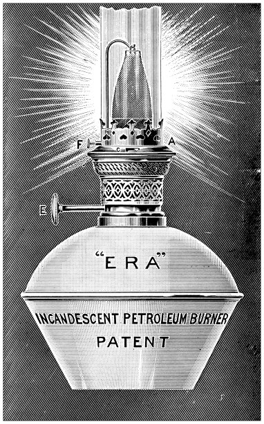 来自英国杂志的古董图片:油灯图片下载