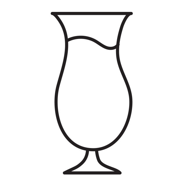 必不可少的餐厅酒吧图标鸡尾酒概念细线风格-可编辑的笔画图片下载