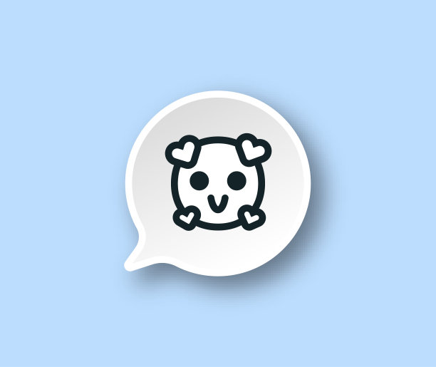 用表情符号反应的言语泡沫图片下载