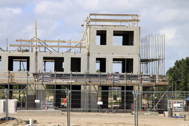 在Gouda的Westergouwe新住宅区建设带有基础设施的新房屋图片下载