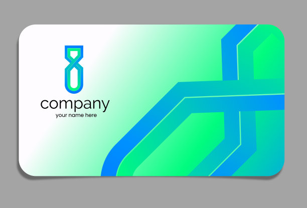 名片上的字母I标志图片下载