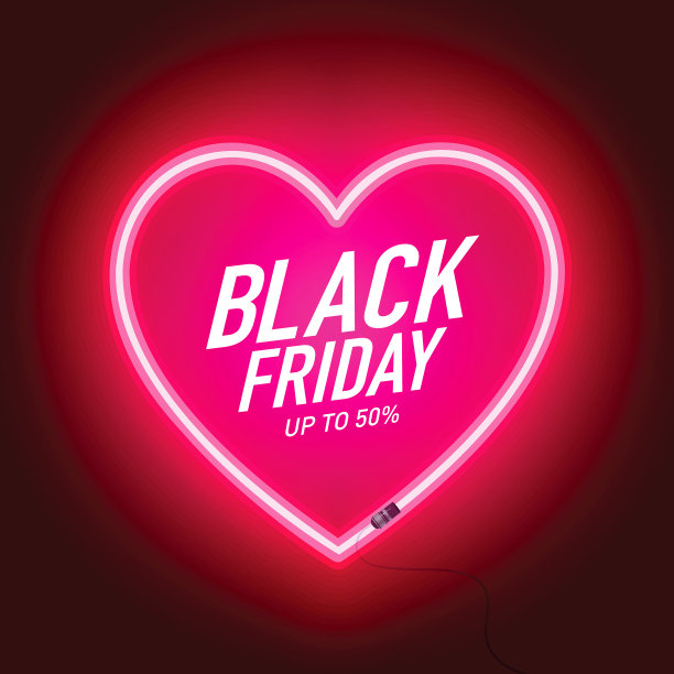 黑色星期五情侣横幅图片下载