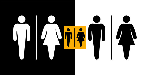 男女厕所标志图片下载