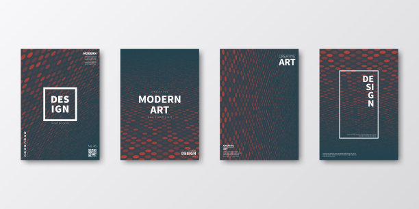 宣传册模板排版，红色封面设计，商业年报，宣传单，杂志图片下载