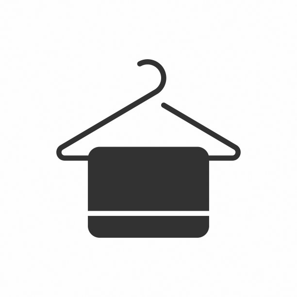 毛巾字形矢量图标隔离。毛巾库存矢量图标的网页，移动应用程序和ui设计图片下载