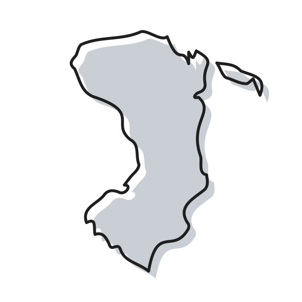 希俄斯地图手绘在白色背景-时尚的设计图片下载