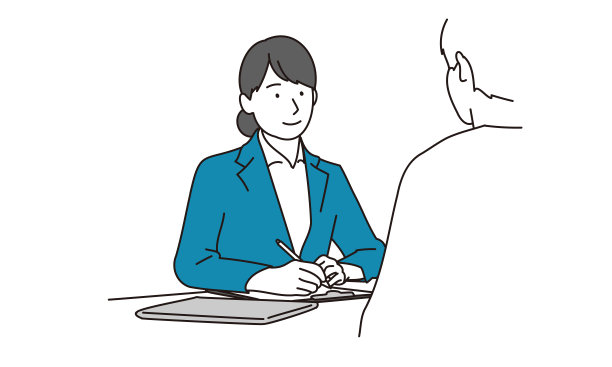 女商人一边为顾客服务一边主持听证会图片下载