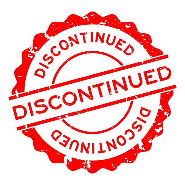 垃圾红色停产字圆形橡胶印章在白色背景图片下载