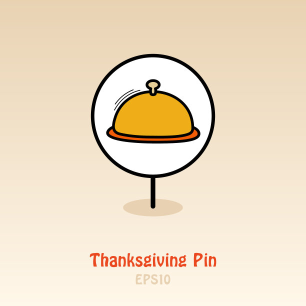 食物托盘销地图图标收获感恩节图片下载