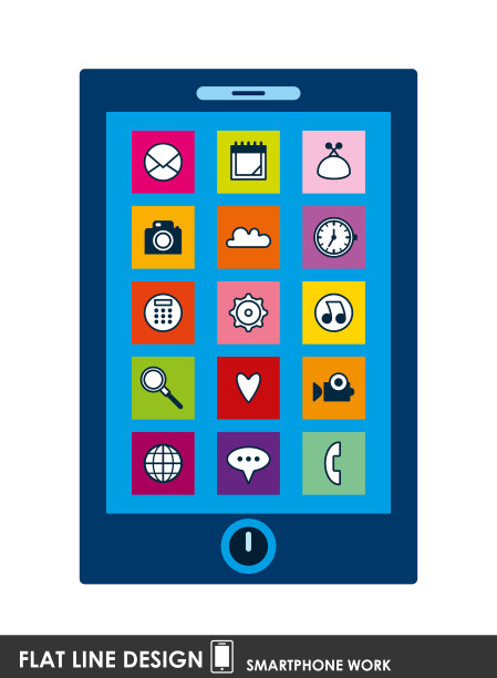 智能手机图标颜色图片下载